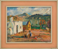 François Krige; Mother and Child, Village Scene