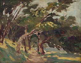 Clément Sénèque; Trees on a Windy Day
