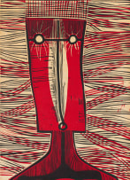Cecil Skotnes; Abstract Figure with Square Head
