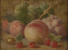 Charles Archer; Still Life of Summer Fruit