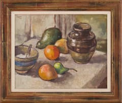 Gregoire Boonzaier; Still Life with Fruits, recto-verso