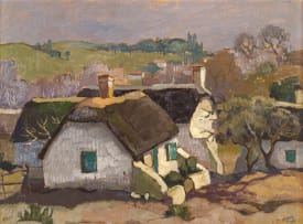 Gregoire Boonzaier; Cottages in a Landscape
