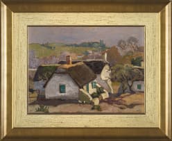 Gregoire Boonzaier; Cottages in a Landscape