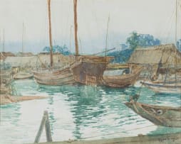 William Timlin; Harbour Scene