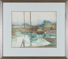 William Timlin; Harbour Scene
