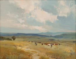 Christopher Tugwell; Landscape with Cattle