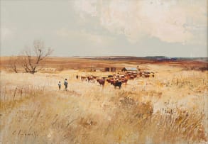 Christopher Tugwell; Cattle in a Landscape