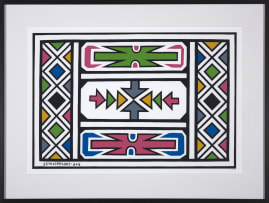 Esther Mahlangu; Untitled (2014)