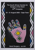 Esther Mahlangu; Hand Surgery - an Art Poster
