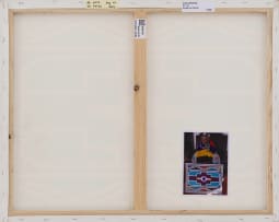 Esther Mahlangu; Untitled (Ndebele Patterns with Purple)