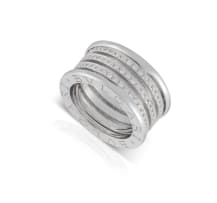 18k white gold and diamond B.Zero1 collection ring, Bulgari