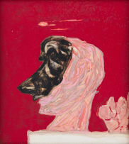 Robert Hodgins; Head and Hand on a Plinth