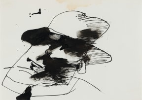 Robert Hodgins; Untitled (Man in Hat)