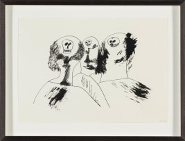 Robert Hodgins; Untitled (Three Heads/Skulls)