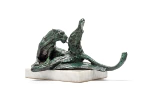 Dylan Lewis; Grooming Leopard Maquette I (S104)