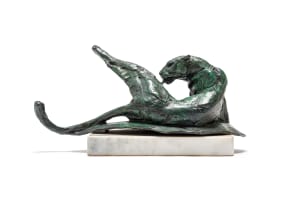 Dylan Lewis; Grooming Leopard Maquette I (S104)