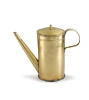 A Cape brass coffee pot, Frederik van As, 1823-1888