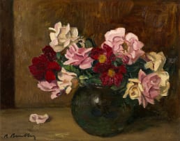 Robert Broadley; Roses in a Vase