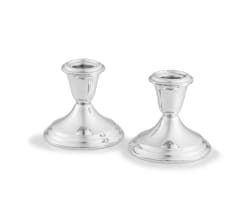 A pair of American silver candlesticks, Gorham, .925 standard, 20th century