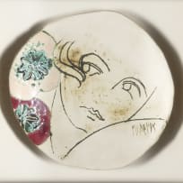 Michael Heyns; Plate with Face Motif