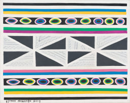Esther Mahlangu; Untitled (Ndebele Pattern with Circles)