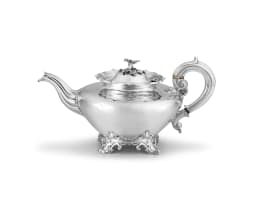 A William IV silver teapot, Edward, Edward Jnr, John and W. Barnard, London, 1836