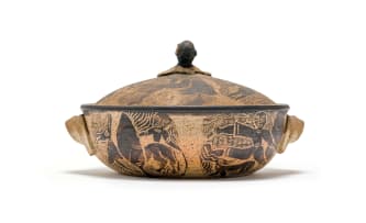 Lindunusa Mabaso; Lidded Dish with Decorative Handle