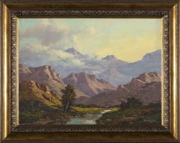 Gabriel de Jongh; Mountain Mists in the Swartberg, Cape