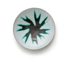 Dykor Ceramics Studio; Green Starburst Platter