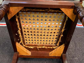 A set of six Cape stinkwood side chairs, 19th century