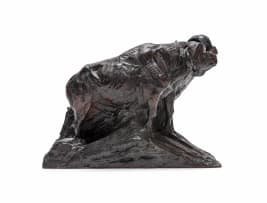 Dylan Lewis; Buffalo Bull Pair Maquette (S63)