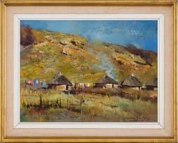 Errol Boyley; Landscape with Huts