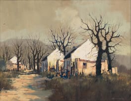 Mel Brigg; Houses with Bare Trees