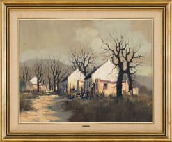 Mel Brigg; Houses with Bare Trees