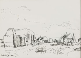 David Botha; Houses in a Landscape, two