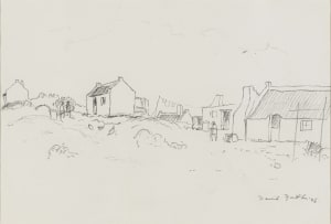 David Botha; Houses in a Landscape, two