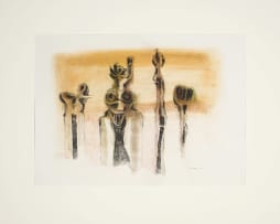 Cecil Skotnes; Four Totem Figures