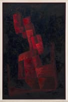 Marshall Philip Baron; Geometric Abstract in Black and Red