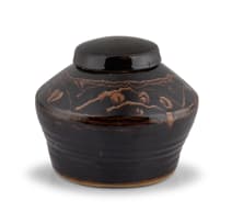 Hyme Rabinowitz; Stoneware Jar and Cover