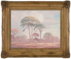 Jacob Hendrik Pierneef; Acacias in a Landscape