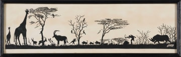 Unknown Artist; The Hippo Hunt; The Camp; The Bushveld; The Poacher; The Kill, five