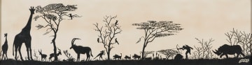 Unknown Artist; The Hippo Hunt; The Camp; The Bushveld; The Poacher; The Kill, five