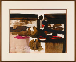 George Boys; Abstract in Brown and Red