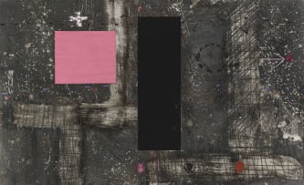 Antoni Tapies; Rectangles in Pink and Black