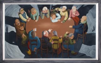 Diek Grobler; The Last Supper, triptych