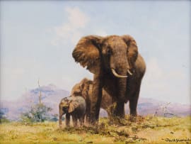 David Shepherd; Three Elephants