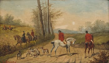 Rudolph Stone; Hunting Scenes, two