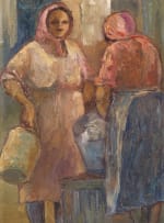 Amos Langdown; Two Women Chatting