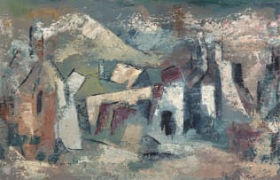 Taffy (Matthew) Whippman; Abstract Composition with Buildings