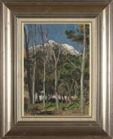 Robert Broadley; A View of a Mountain through Trees